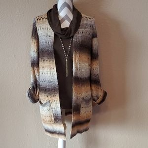 Relativiy Multi colored Cardigan Sz Large